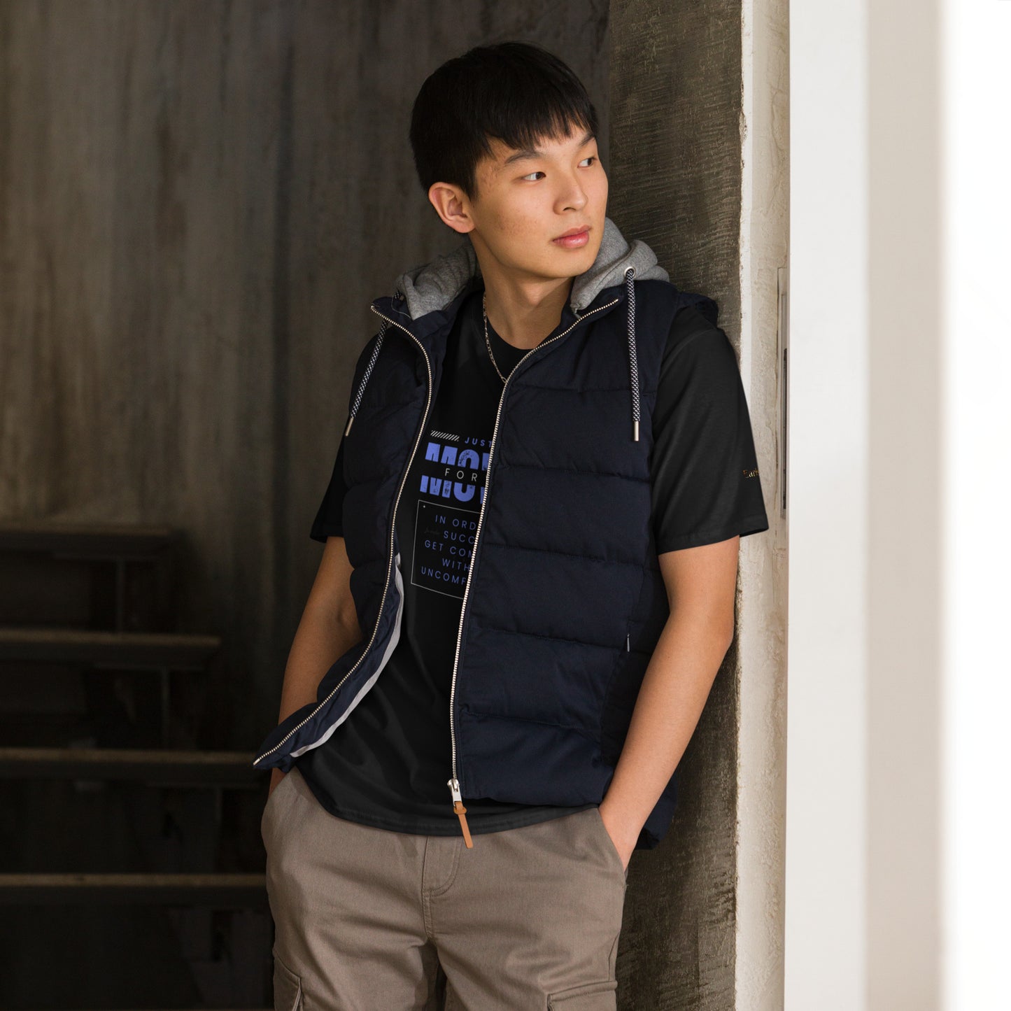 "Keep moving forward" black Short-Sleeve Tee-Shirt (blue design)