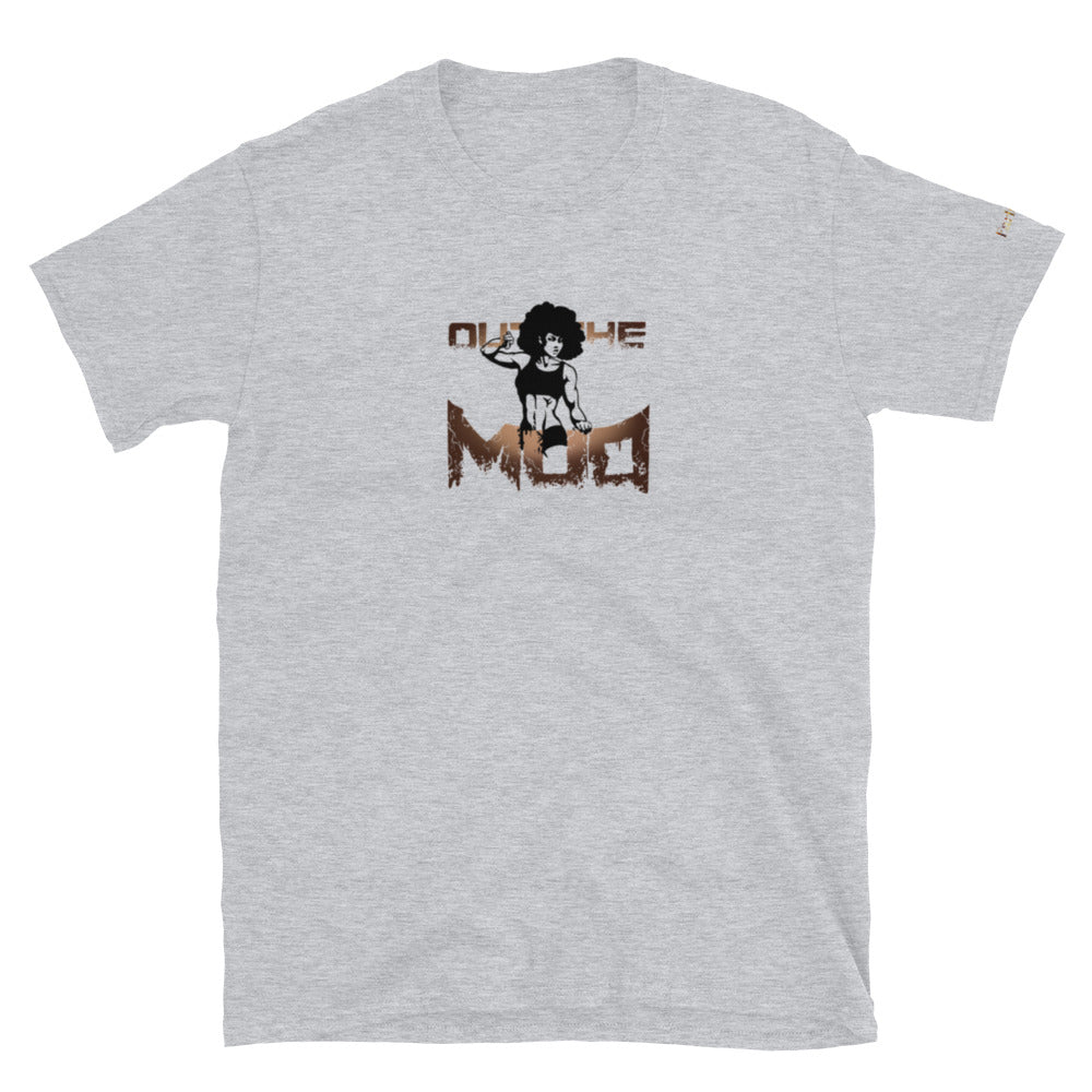 female "out the mud" W/fro short sleeve tees
