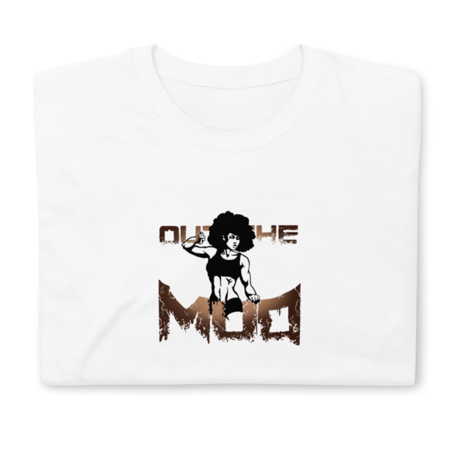 female "out the mud" W/fro short sleeve tees