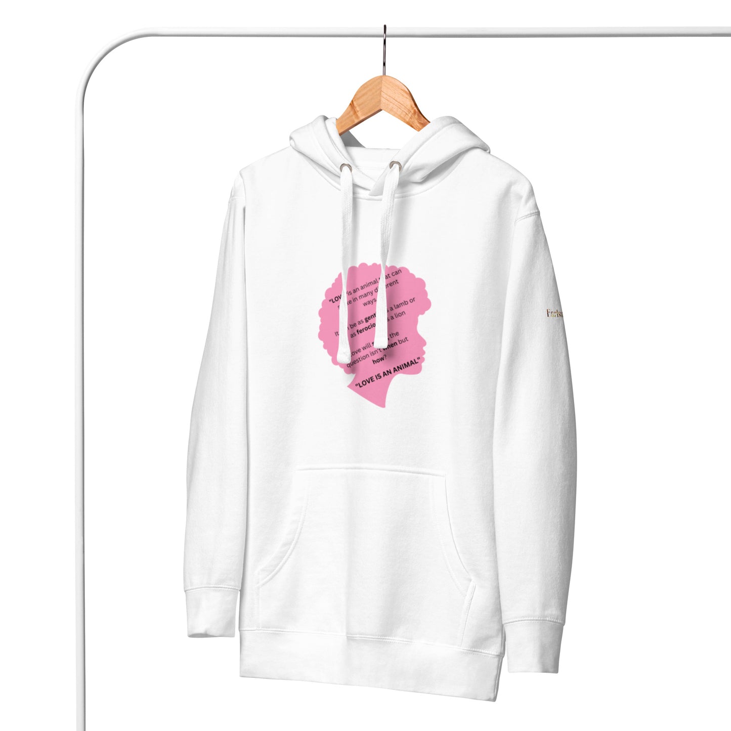 "Love is an animal" (slant) Version Hoodie