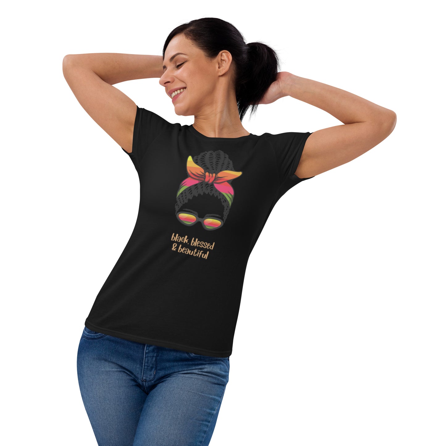 (Black) Black, Blessed & Beautiful Tee