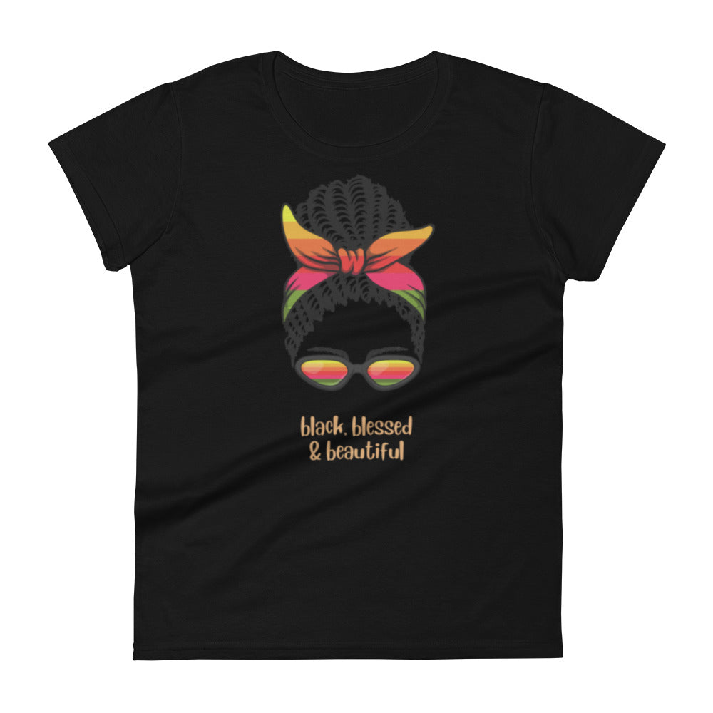 (Black) Black, Blessed & Beautiful Tee