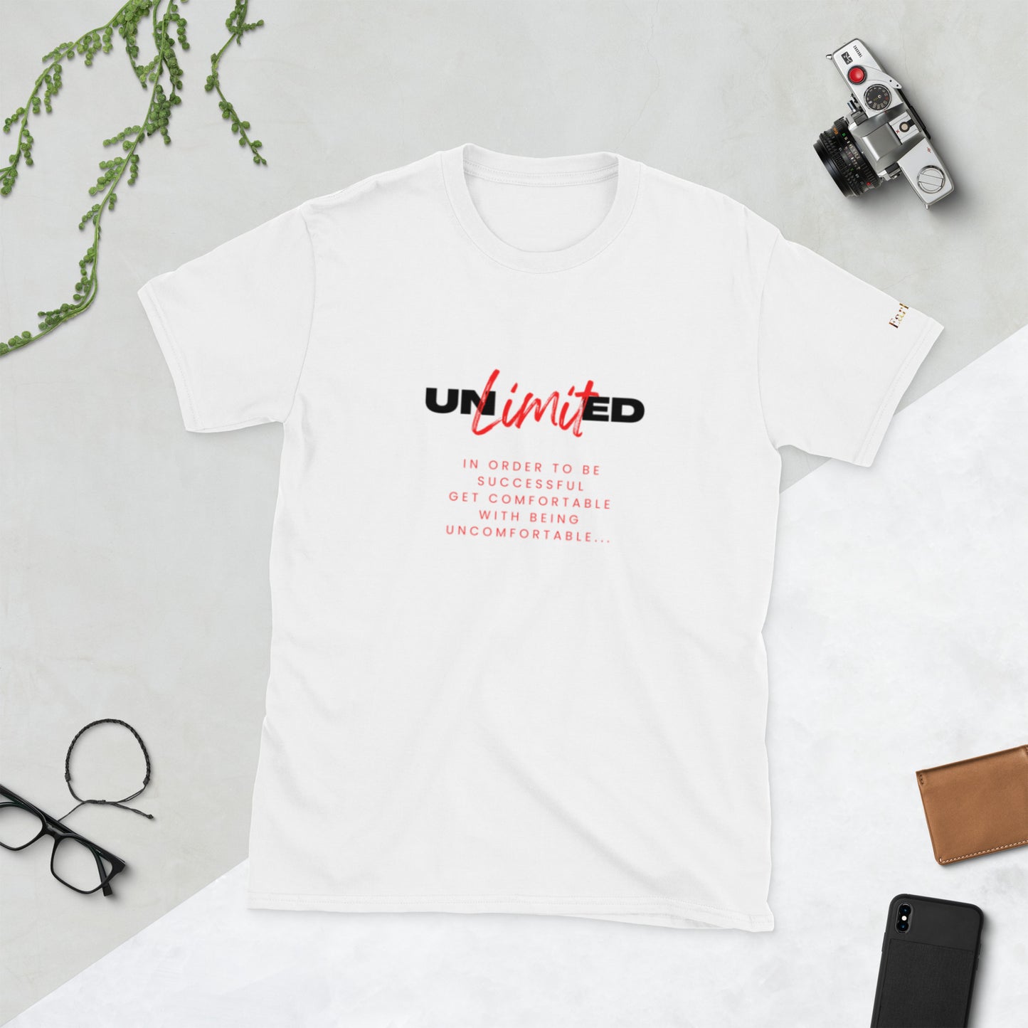 "Unlimited" Short-Sleeve Tee-Shirt (red design)