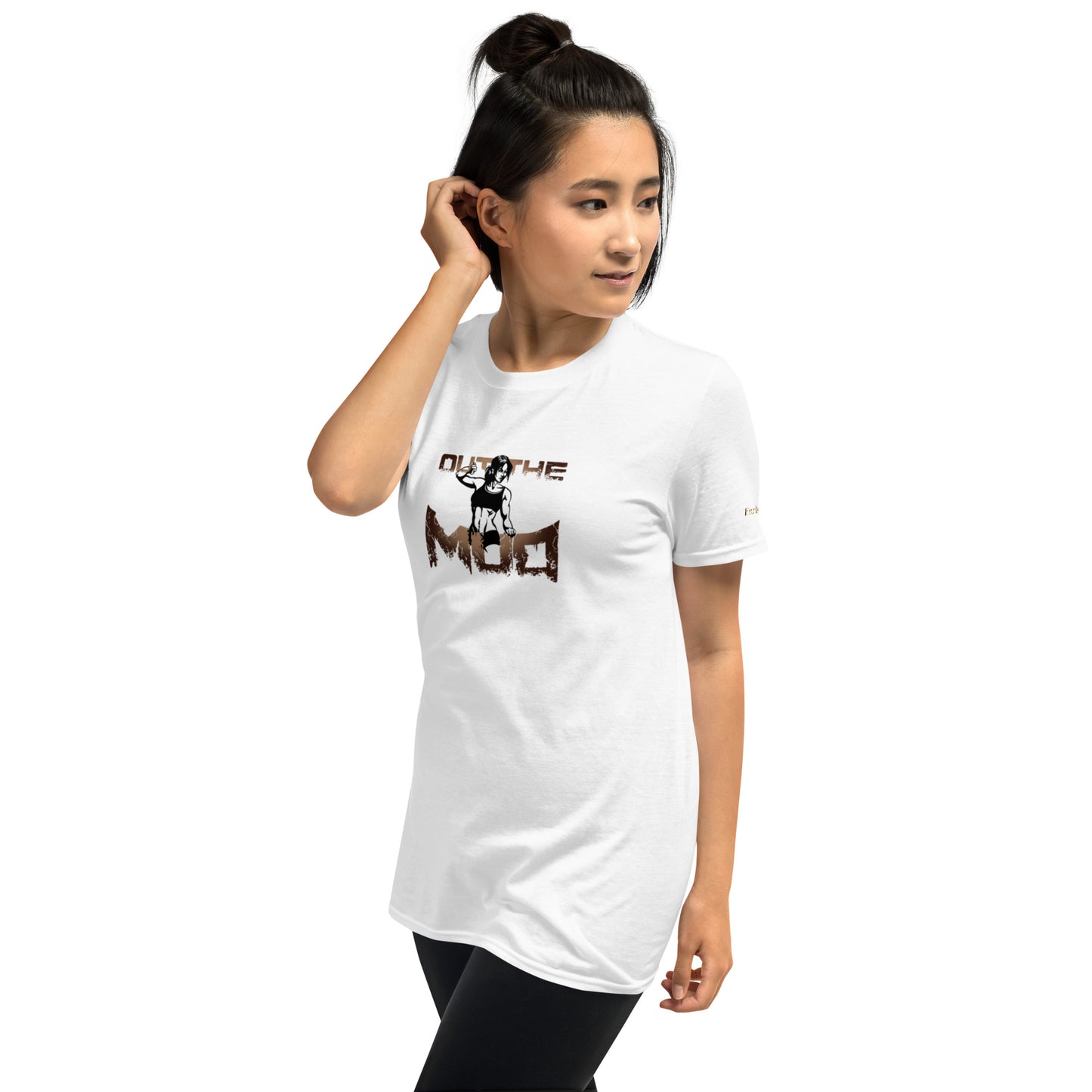 Female " out the mud" straight hair short sleeve tees