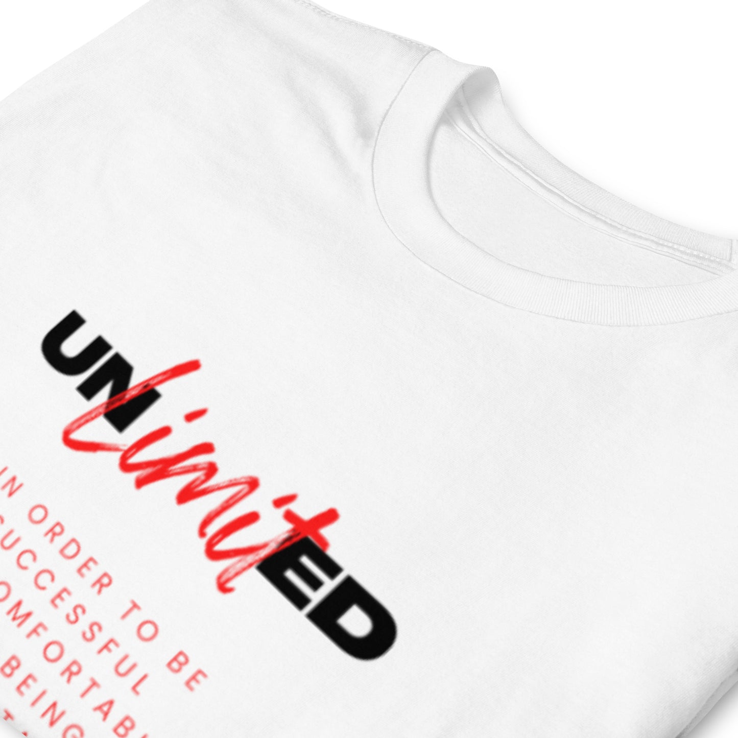 "Unlimited" Short-Sleeve Tee-Shirt (red design)