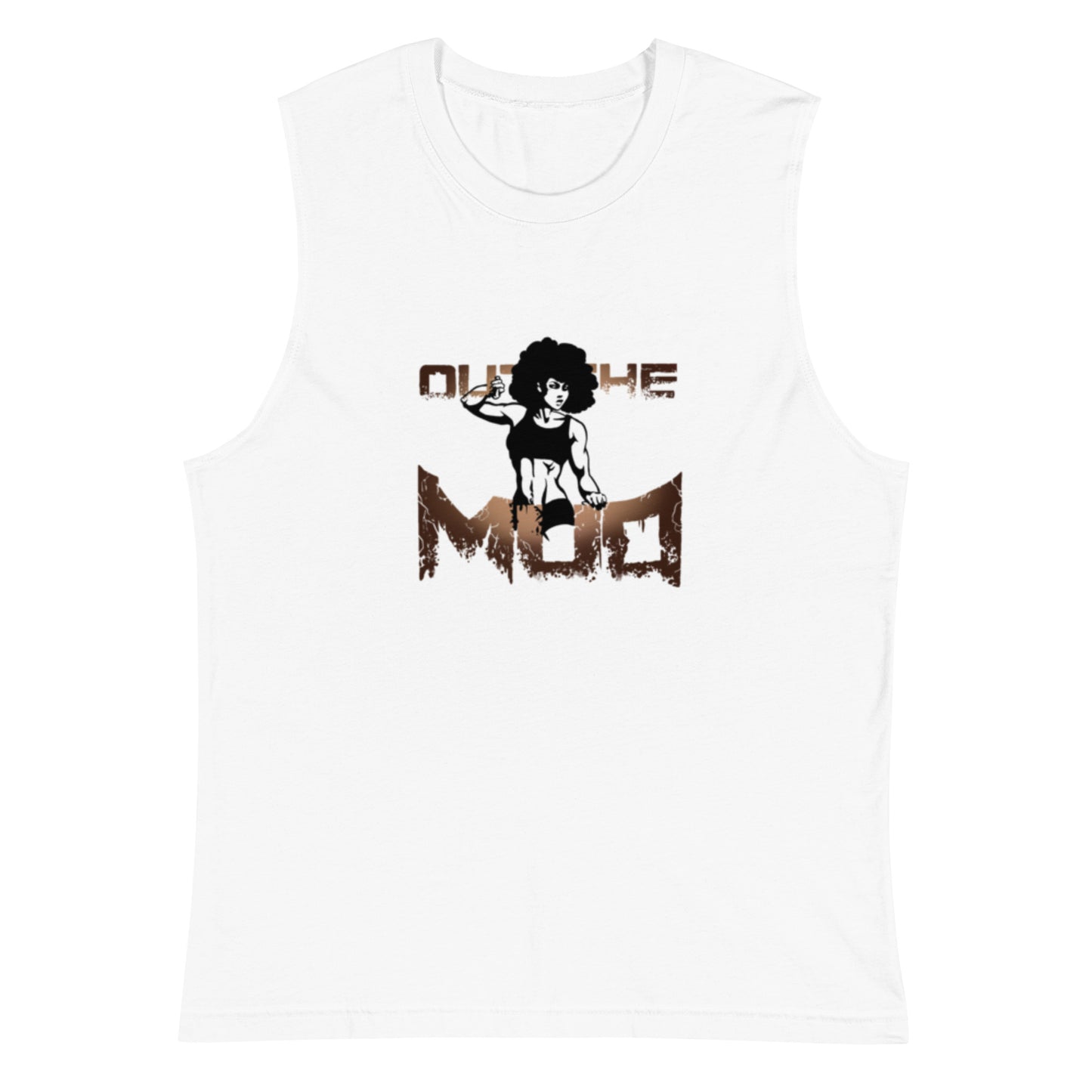 Womens Afro "out the mud" Muscle Tee