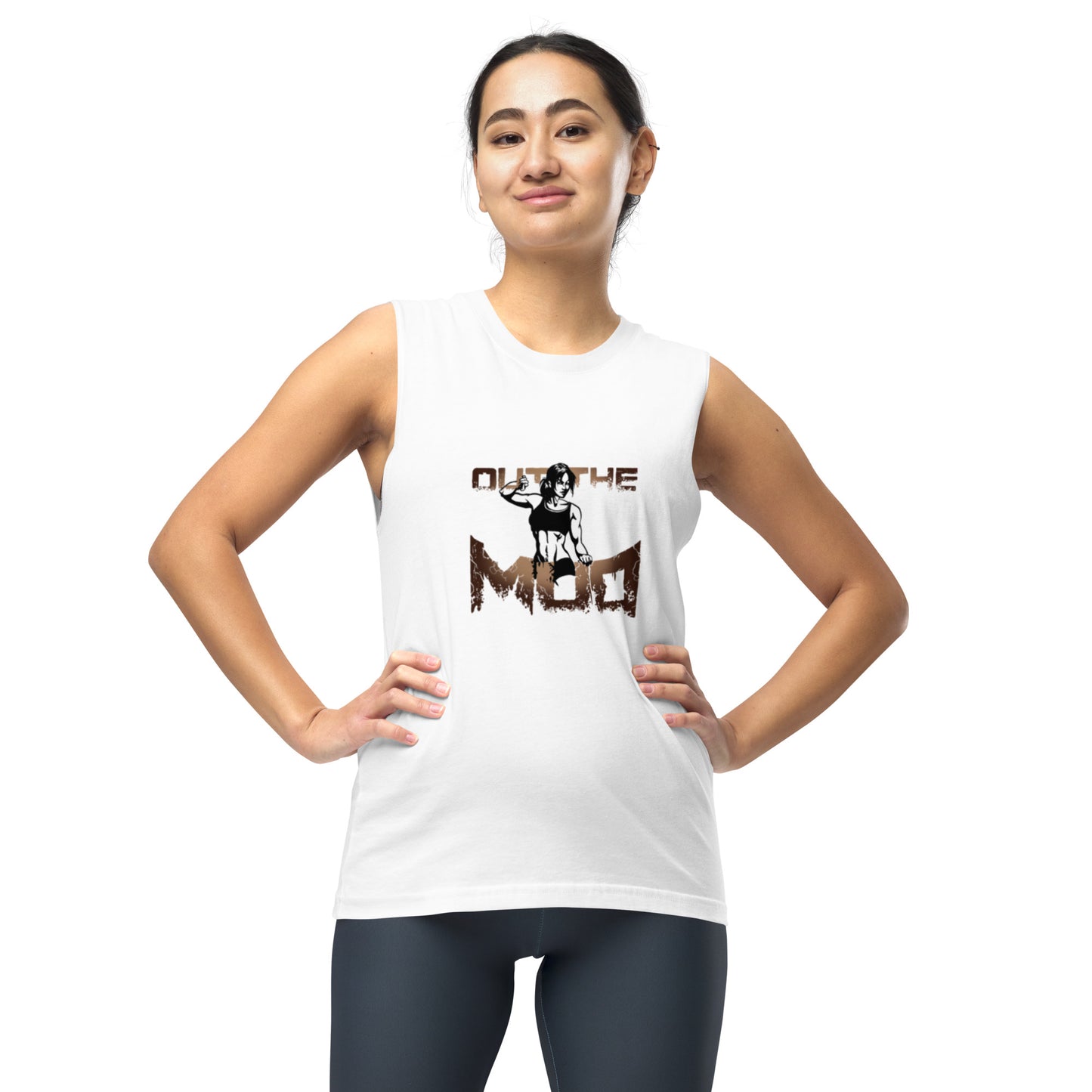 Womens "out the mud" Muscle Tee