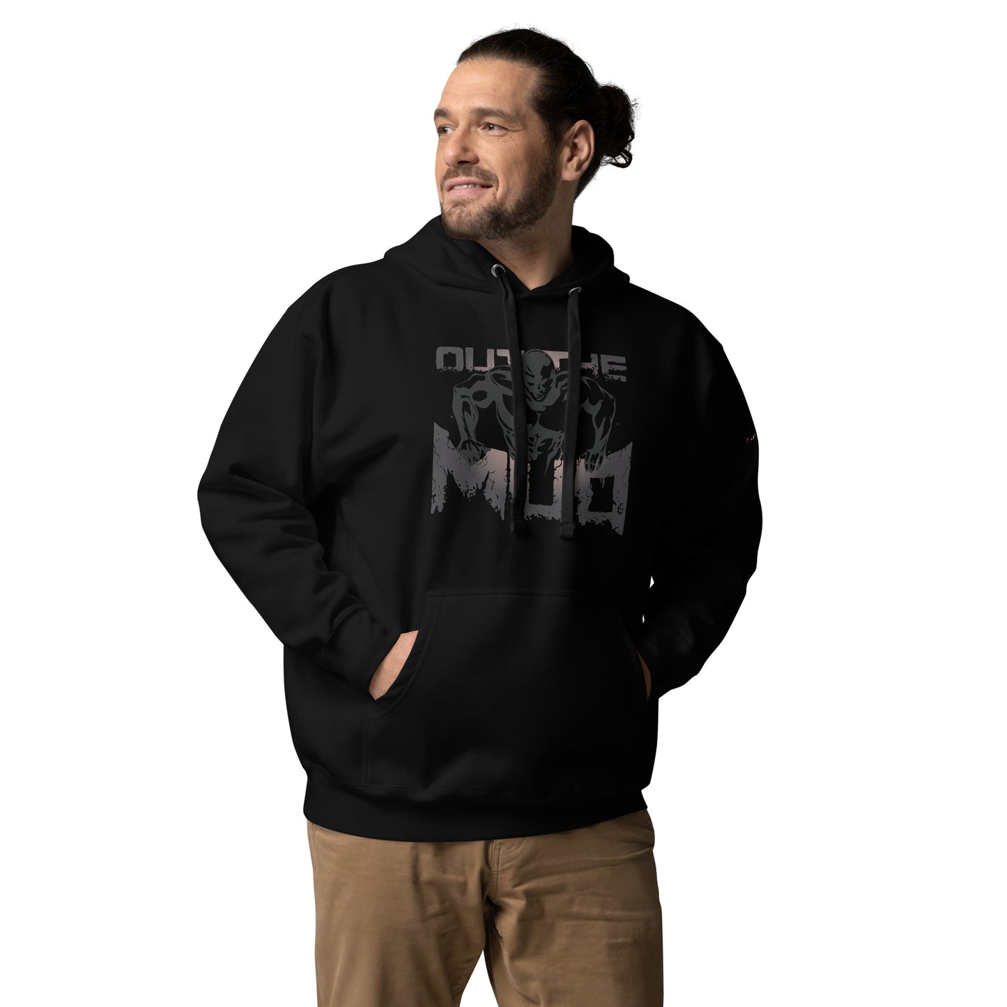 "Out the mud" hoodies without/beard (Front)